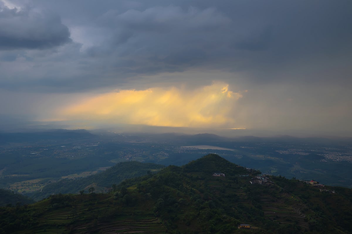 View of the plains from the resort